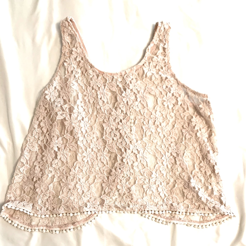 Lace Cropped Tank